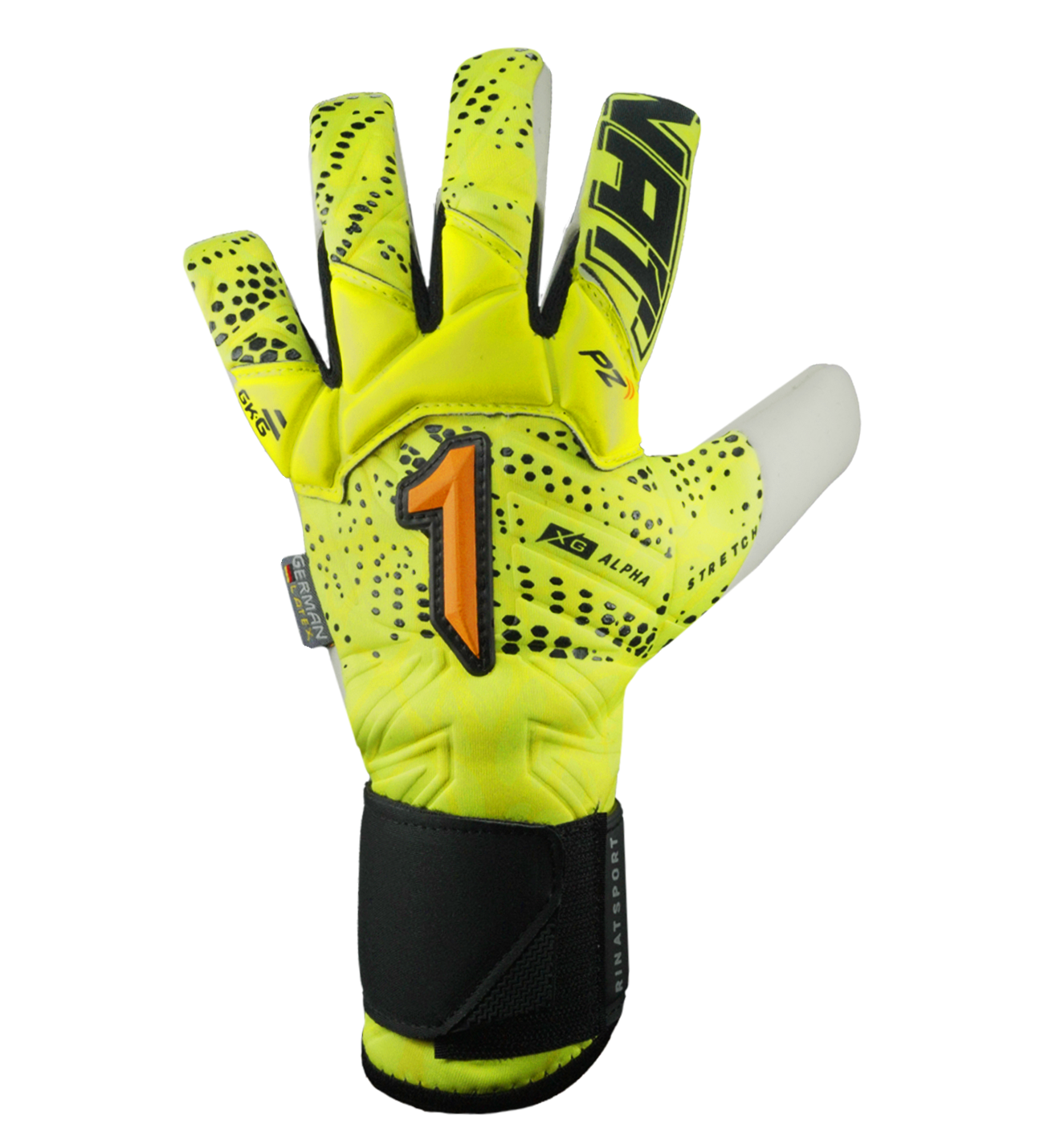 Guante De Portero De Futbol Rinat Xtreme Guard Dominius Alpha Amarillo Blanco 1