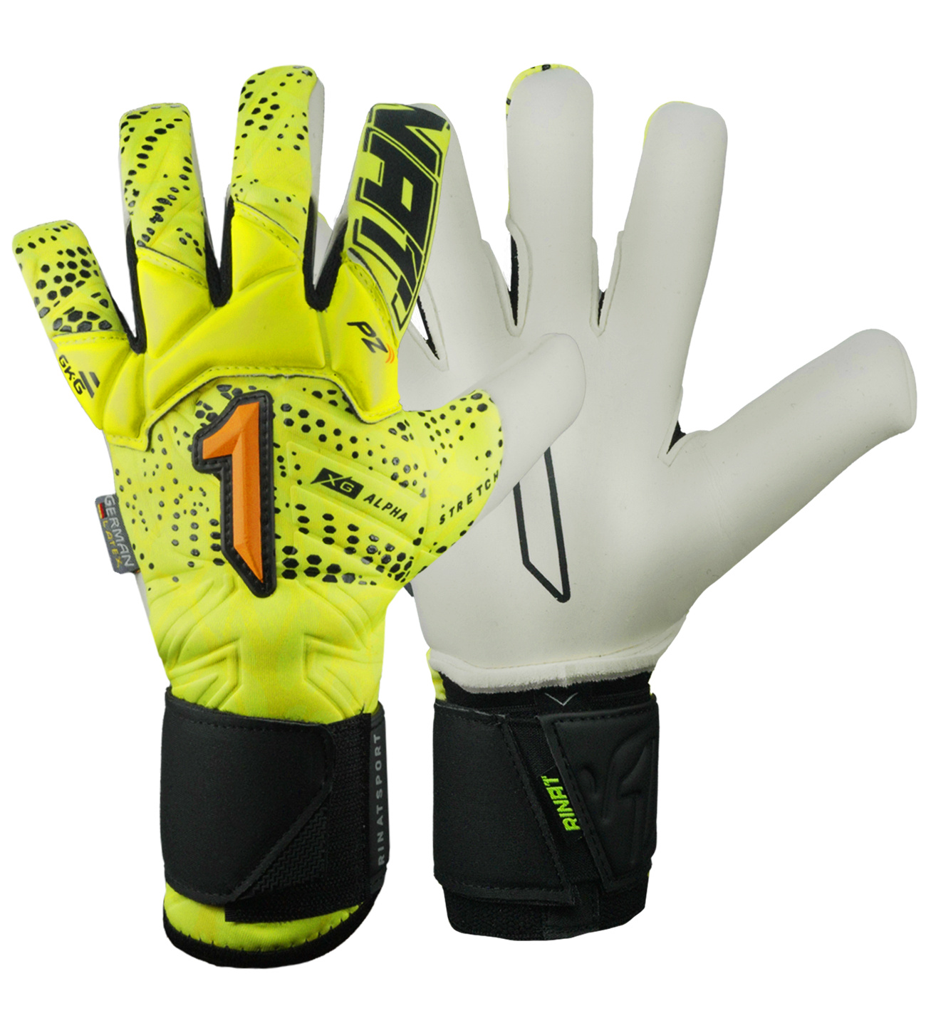 Guante De Portero De Futbol Rinat Xtreme Guard Dominius Alpha Amarillo Blanco 0