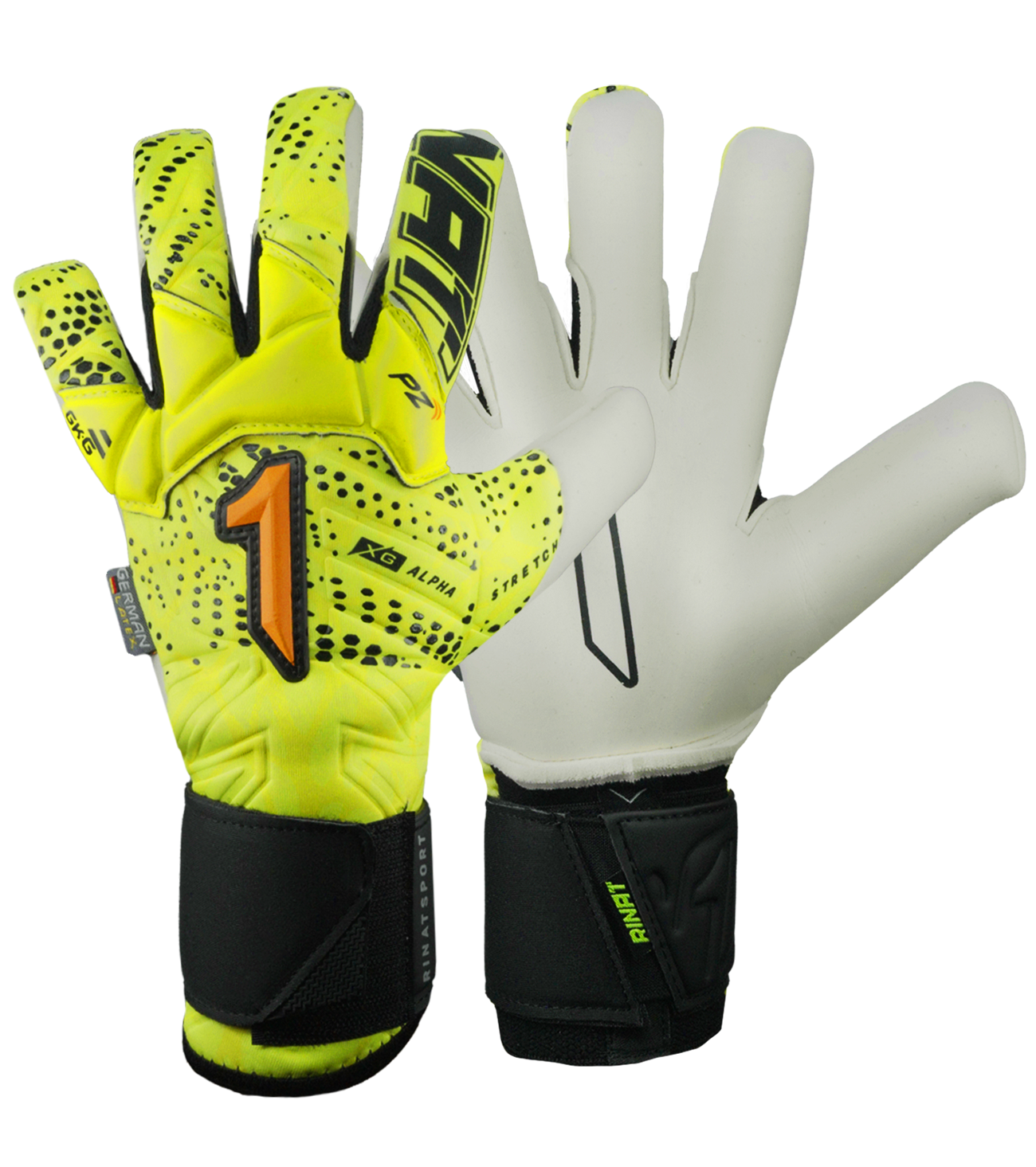 Guante De Portero De Futbol Rinat Xtreme Guard Dominius Alpha Amarillo Blanco 0