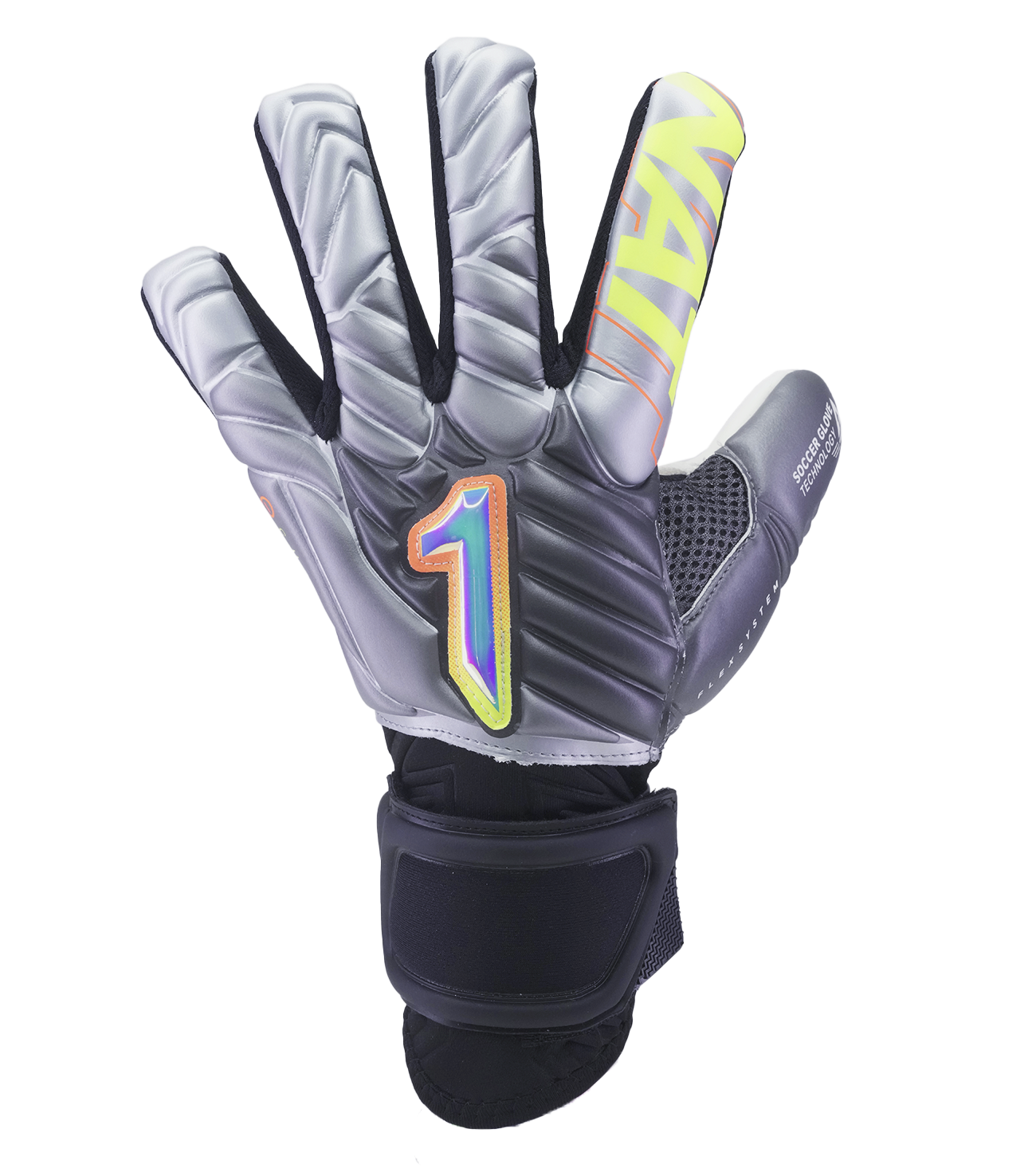 Guantes de portero de futbol Meta Gk Alpha Gris Oxford 1
