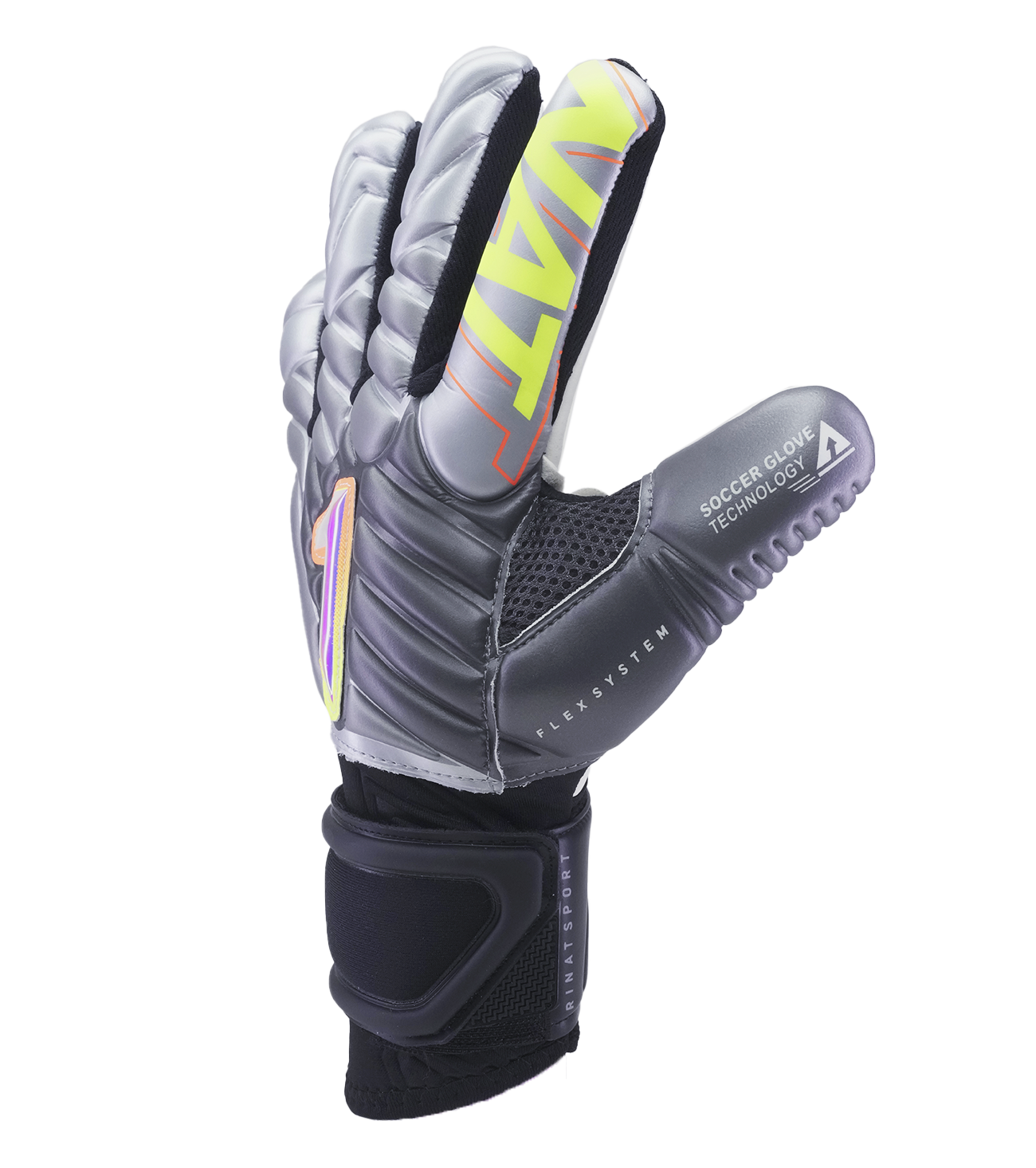 Guantes de portero de futbol Meta Gk Alpha Gris Oxford 3