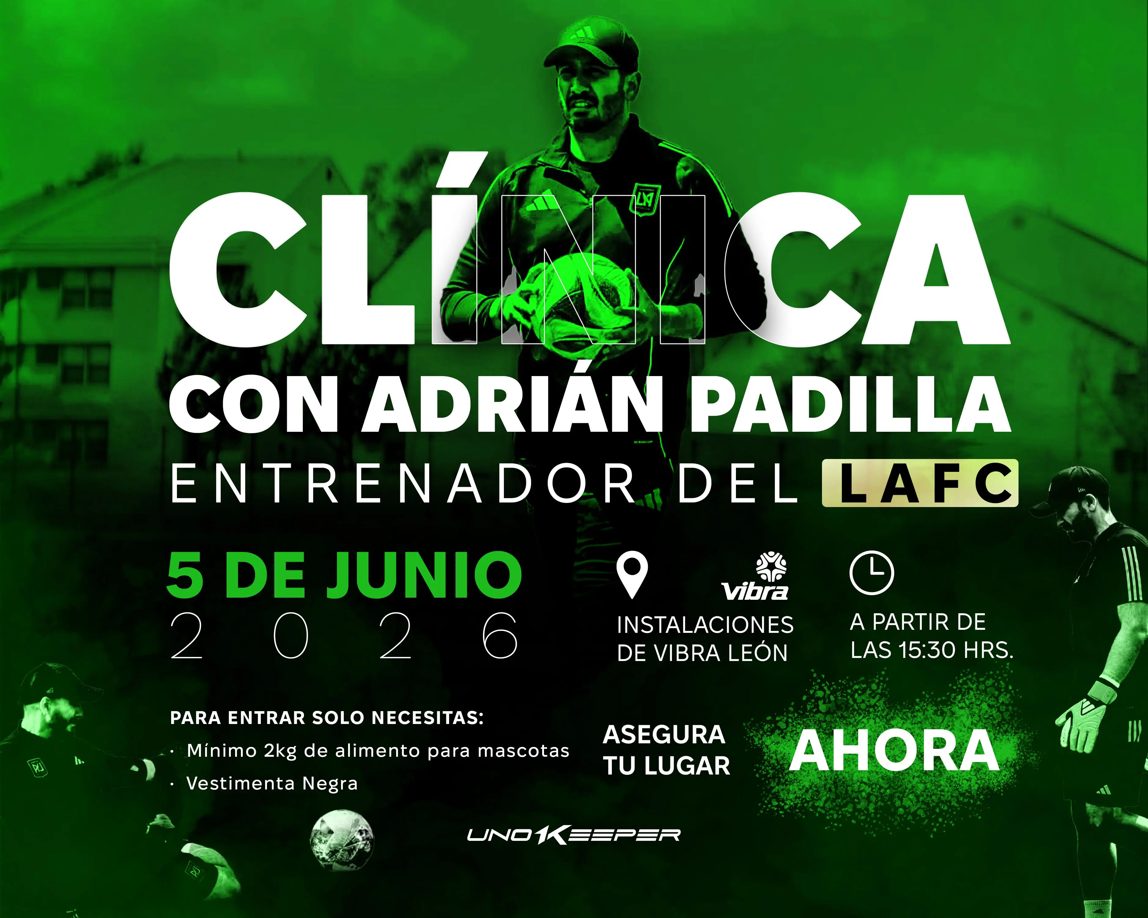 Clínica con Adrián Padilla, entrenador del LA FC. 5 de junio 2026, Vibra León.